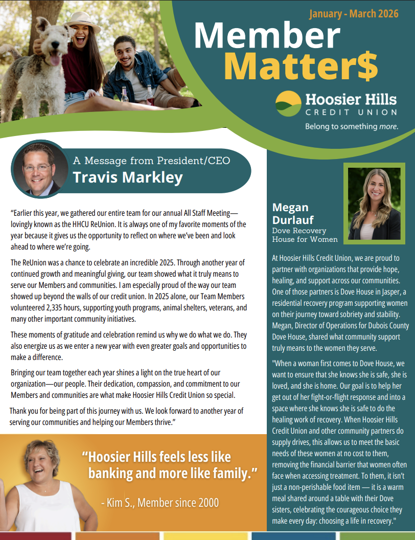 Member Matters January - March 2026 Newsletter Preview